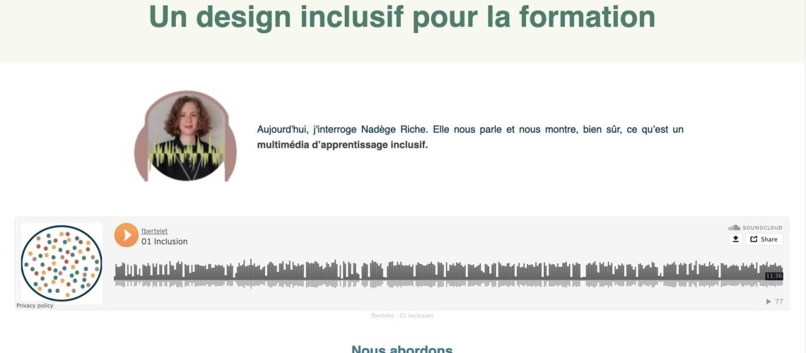 Un design inclusif pour la formation